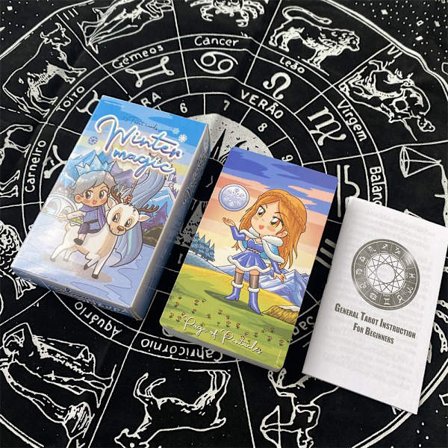 Magic WinterCartoon tarot Divination card