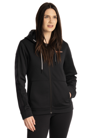 Hoodie Klim Aster Park Zip Damen Schwarz M