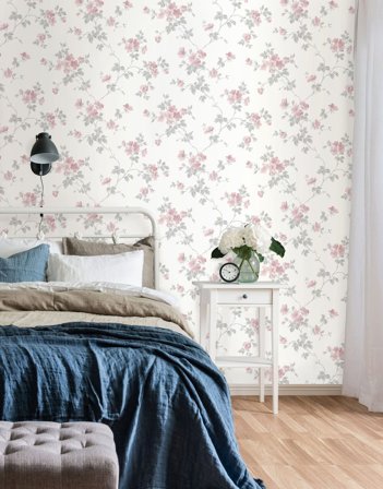 Duro Kristina 387-01 Tapet Duro 1900 Rosa, Färg & tapeter