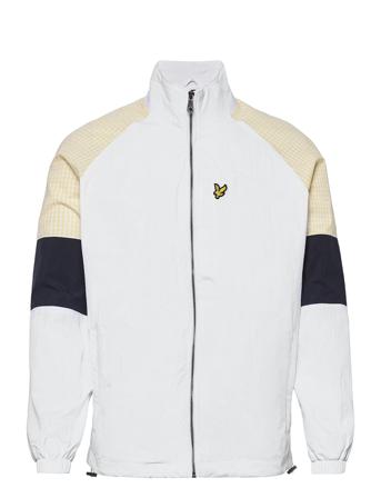 Gingham Mix Track Jacket White Lyle & Scott