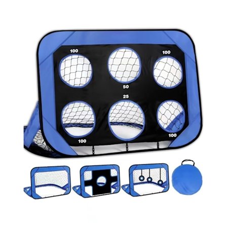 4-in-1 kannettava jalkapallomaali, monipuolinen harjoitusverkko