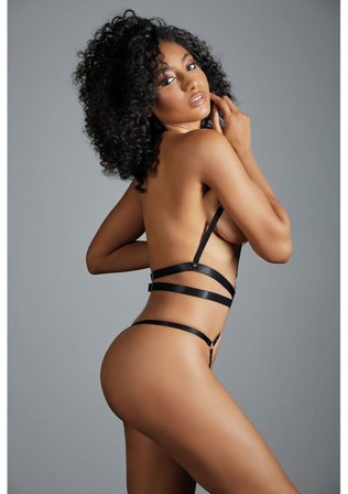 Allure: Izabel Black Teddy - Onesize - Vuxen.dk: Lingeri & undertøj