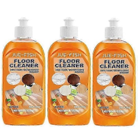 3x Gulvrens for alle robotstøvsugere og mopper, flytende gulvrengjøringsløsning kompatibel med Roborock & Omo Joint