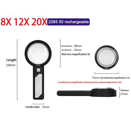 Opplyst forstørrelsesglass Opplyst forstørrelsesglass 2265 50