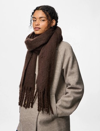 Pieces Pcnikita Long Scarf Noos Bc - Brown - ONE SIZE