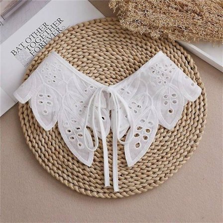 Spets Capelet Dekor Delikat Axel Sjal Damkläder Ornament