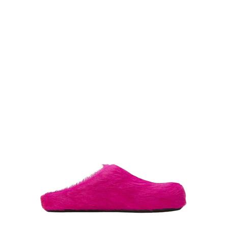Marni, Calf-Hair Mules Różowy, Kobieta, Rozmiar: 40 EU
