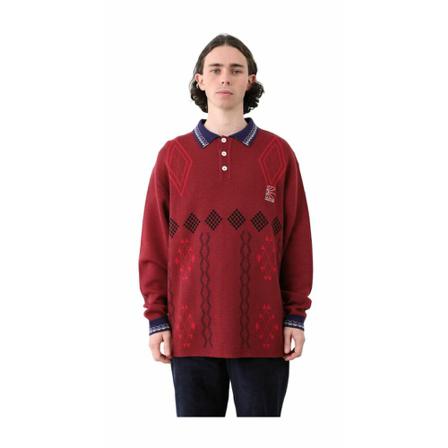 Rassvet, Round-neck Knitwear Rood, Heren, Maat:L