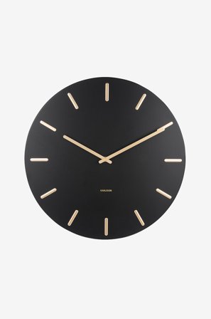 Karlsson - Seinäkello Charm - Musta - Seinäkellot & pöytäkellot - - Homeroom