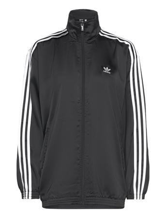 Track Top Satin Loose Sport Women Sport Clothing Sport Sweat-shirts & Hoodies Sport Sweat-shirts Black Adidas Originals