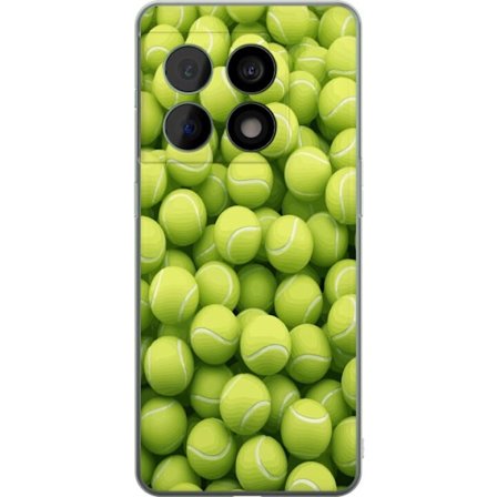 Kompatibelt Mobildeksel til OnePlus OnePlus 10 Pro Mønster av grønne tennisballer i høy detalj, sporty motiv med repetisjonstekstur og sterke farge