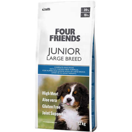 FourFriends - Hund Junior stor rase 12 kg - Hund - Hundefôr & hundemat - Tørrfôr for hund - ZOO.no