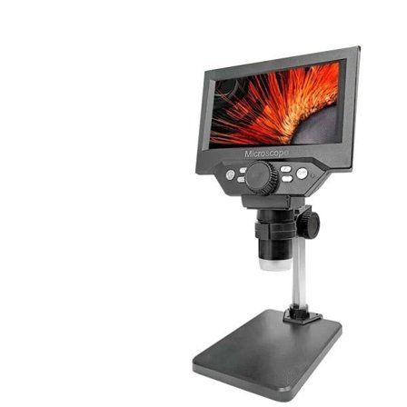 5,5" LCD Digital Mikroskop 1000X 1080P Mynt Mikroskop Forstørrelsesglass med Stativ Lodding Mikroskop for Elektronikk Reparasjon