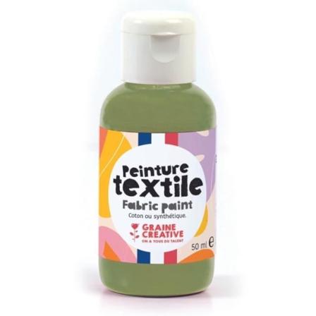 Tekstilmaling - SEED CREATIVE VI HAR ALLE TALENT - Khakigrøn - 50 ml Grön
