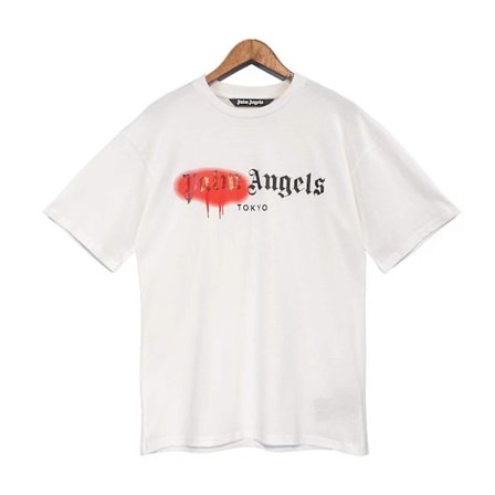 Palm Angels 22Ss Unisex Tryckt Mode Casual Kortärmad Bomull style2 XL
