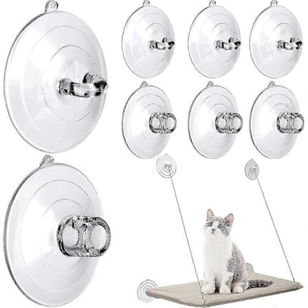 8 st Sugproppar Kattfönster Abborre Kattfönster Hängmatta Ersättningssugpropp för Kitty Kattfönster Abborrar Sängsäte Hängmatta Husdjursartiklar Ft