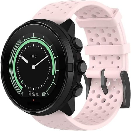 Uusi urheiluranneke silikonirannekkeella Suunto 9 & Suunto 7 - Pinkki (koko L)