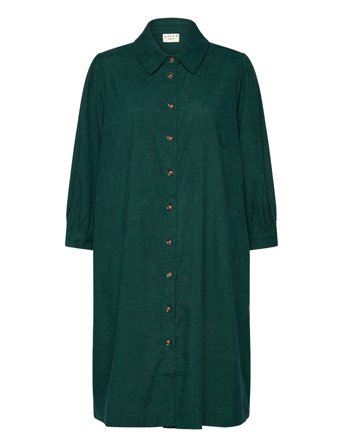 Kcverana Shirt Dress Green Kaffe Curve