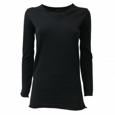 Alpha Studio, V-neck Knitwear Blauw, Dames, Maat:S