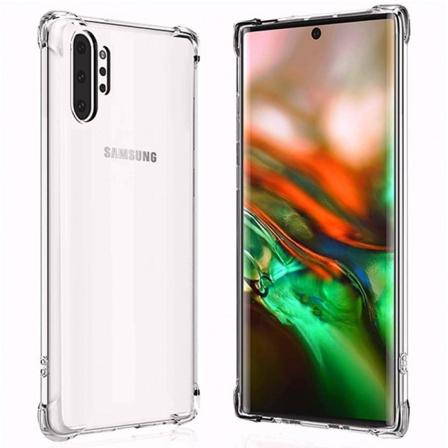 Samsung Note 10 Plus iskuja vaimentava silikonikuori Shockr Transparent