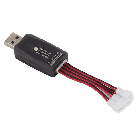 CX405 4CH Micro USB Batterioplader til 1S 3.7V Lipo LiHV 3.8V Batteri til RC Helikopter