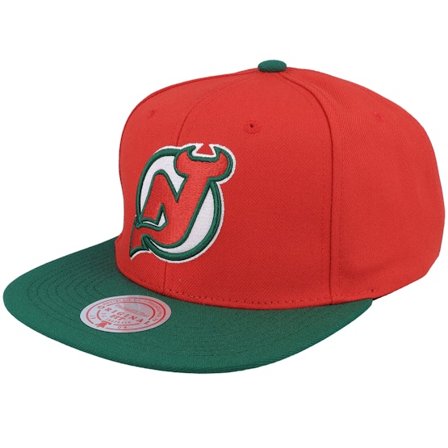 Mitchell & Ness - NHL Rouge snapback Casquette - New Jersey Devils Team 2 Tone 2.0 Red/Green Snapback @ Hatstore
