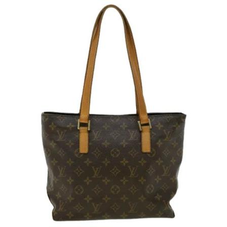 Louis Vuitton Vintage, Pre-owned Cabas Piano Monogram Tote Bag Bruin, Dames, Maat:ONE Size,leer