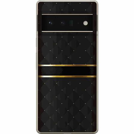 Google Pixel 6 Pro Genomskinligt Skal Golden Stripes