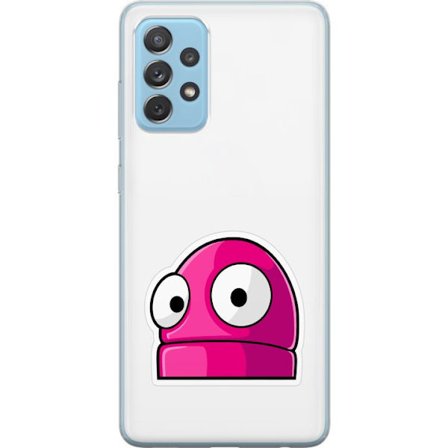 Kompatibel Mobilcover til Samsung Samsung Galaxy A52 5G Rosa tegneseriefigur med store øjne i legende og humoristisk stil