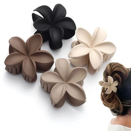 Pieces Frosted Egg Flowers Scrunchies Holiday Side Scrunchies Hårklemmer