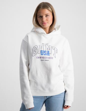 GANT RELAXED GANT USA HOODIE Wit Hoodies Meisjes - Kids Brand Store