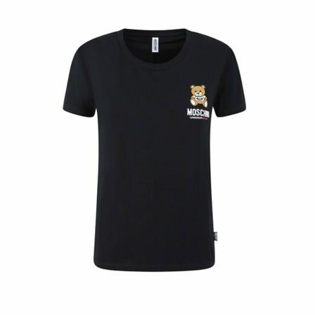 Moschino, T-shirt Es 22Mo 02 A1912 9003 Czarny, Kobieta, Rozmiar: S