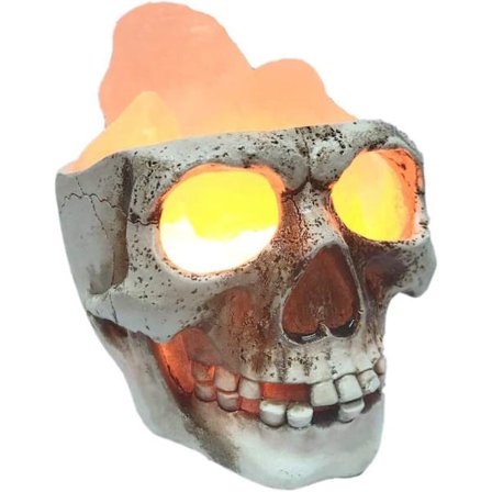 3D USB-skalle Himalaya saltlampa, justerbar LED-skallelampa med