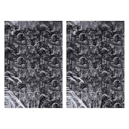 2x Hydrografisk Film - Vandoverførselstryk - Hydro Dip - Rolling Bones - 1 Meter