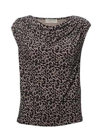 Viscose T-Shirt Top Ærmeløs Top Brun Rosemunde