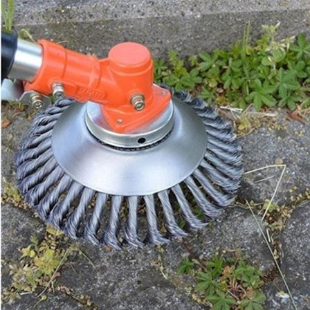 6 tommer, 150mM ny, universel børstehoved: konisk børste og stål