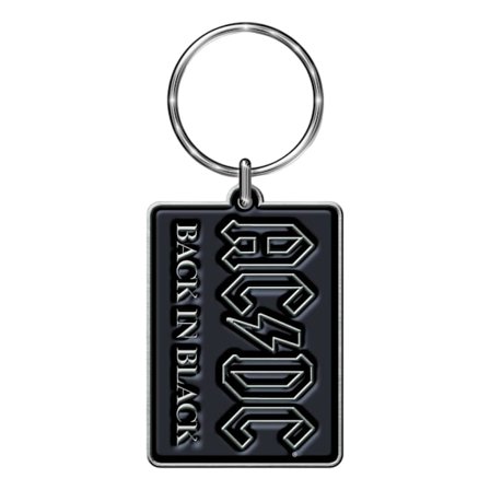 AC/DC Back In Black Nyckelring One Size Svart