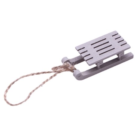 1:12 Dukkehus Miniatyr sledepynt Jul levende scene