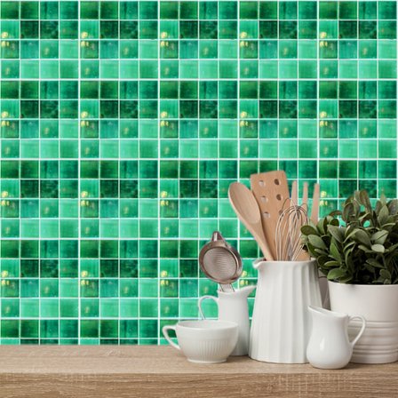 Kakeldekaler mosaik kakeldekaler i ett set om 10