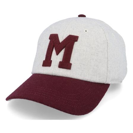 American Needle - Montreal Maroons NHL Archive L Heather Grey/Maroon Dad Cap Unconstructed Grey Cap - NHL @ Hatstore