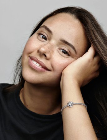 Pandora Crown Silver Charm - Silver - ONE SIZE