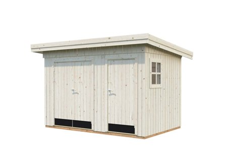 Palmako Kalle Förråd 7,6 m²/inv. 6,6 m², obehandlad, Stugor & förråd