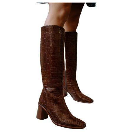 Alohas East Laarzen , Bruin , Dames , Maat: 35 EU High heels