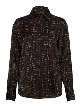 Paulineiw Shirt Langærmet Skjorte Sort InWear