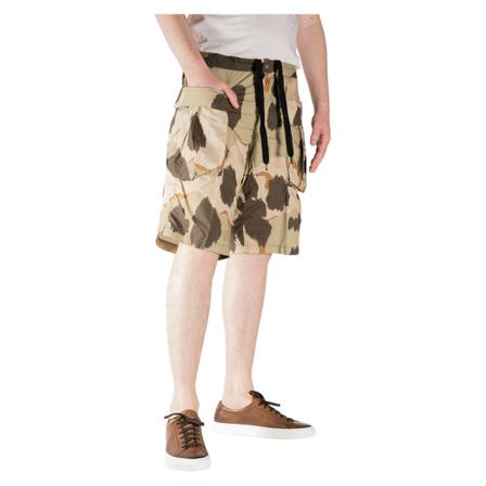 Aspesi Expectations Bermuda Lou Camouflage over Grøn, Herre Chino Shorts