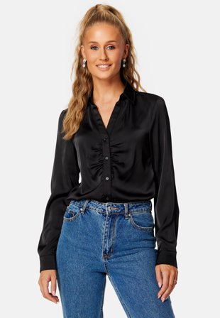 ONLY Amalie LS Shirt Black Klær