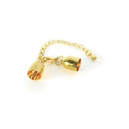 Klocka-spets med lås Guld 8mm
