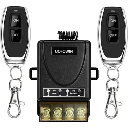 2025 Seneste Model Trådløs Fjernbetjeningskontakt med 100 m Lang Rækkevidde, DC 12V/24V/48V/72V Strømstyrke 30A, 12v Fjernbetjeningskontakt til Al