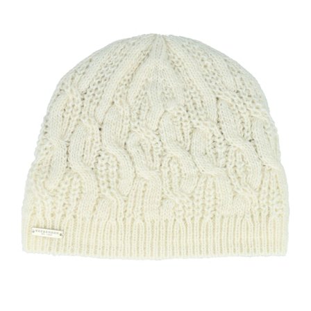 Seeberger - White knit Beanie - Knit Off White Beanie @ Hatstore