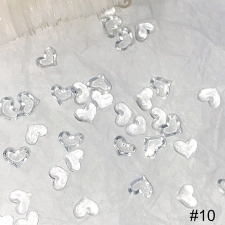 50 st Nagelkonstdekoration Gradient Kärlek Hjärtformad Nail art Nail art A